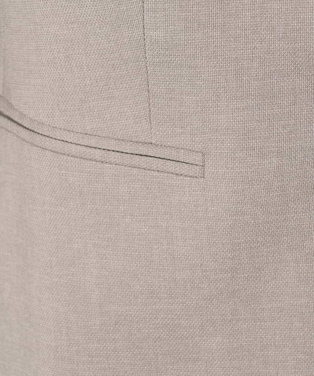 KBDGW31109 a.v.v(アー・ヴェ・ヴェ) 【接触冷感/洗える/UVカット】オックスストレッチキーネックジャケット【Reflax】 ライトグレー