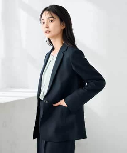 KBDLB13129 a.v.v 【洗える/イージーケア/ストレッチ】パウダーツイルテーラードジャケット