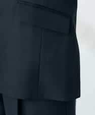 KBDLB13129 a.v.v(アー・ヴェ・ヴェ) 【洗える/イージーケア/ストレッチ】パウダーツイルテーラードジャケット ネイビー