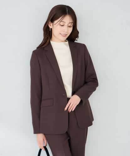 KBDLB13129 a.v.v 【洗える/イージーケア/ストレッチ】パウダーツイルテーラードジャケット