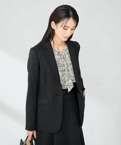 KBDLB13129 a.v.v 【洗える/イージーケア/ストレッチ】パウダーツイルテーラードジャケット