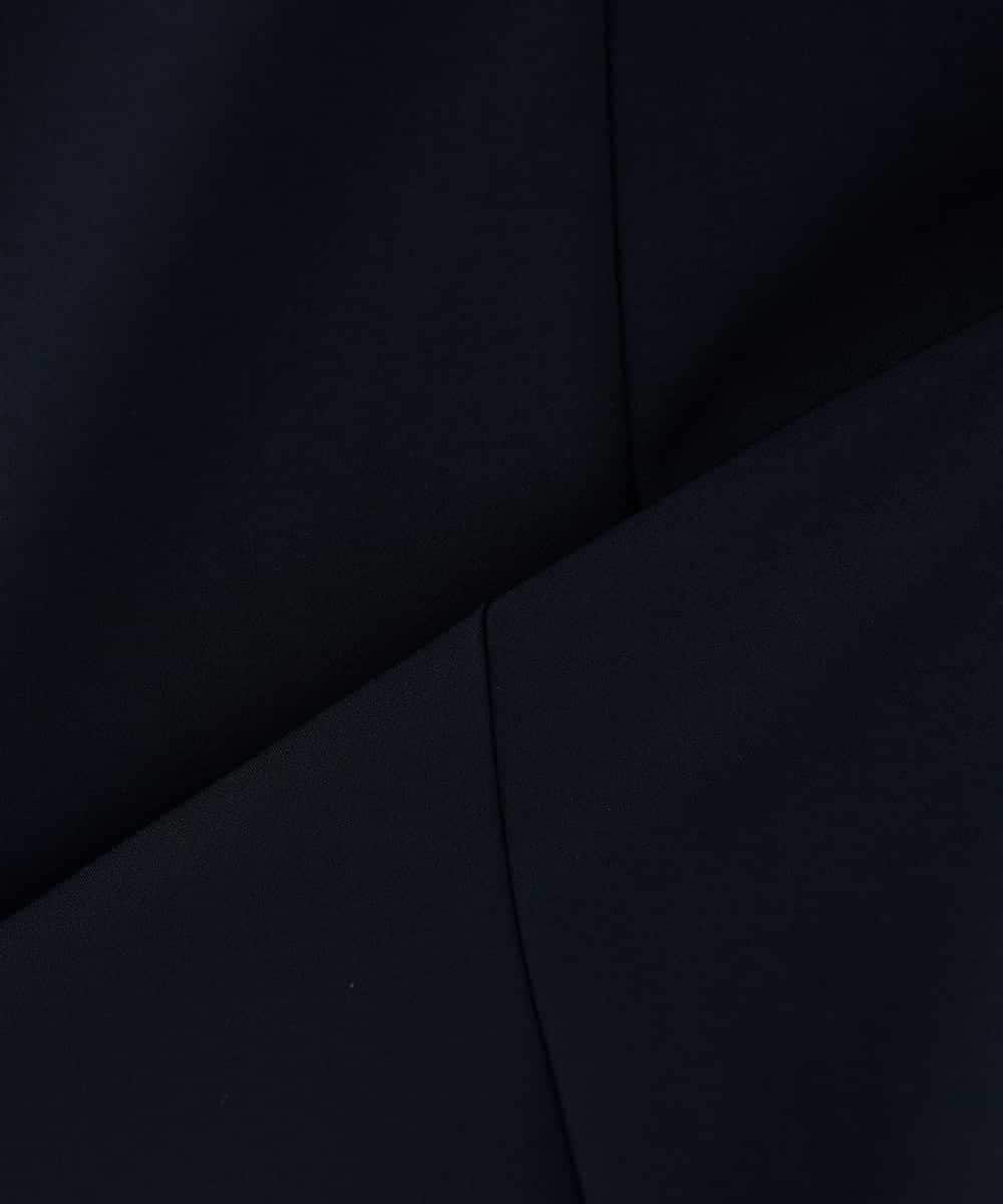 KBECD03089 a.v.v(アー・ヴェ・ヴェ) 【洗える/ストレッチ】ダブルクロスジャンパードレス ネイビー