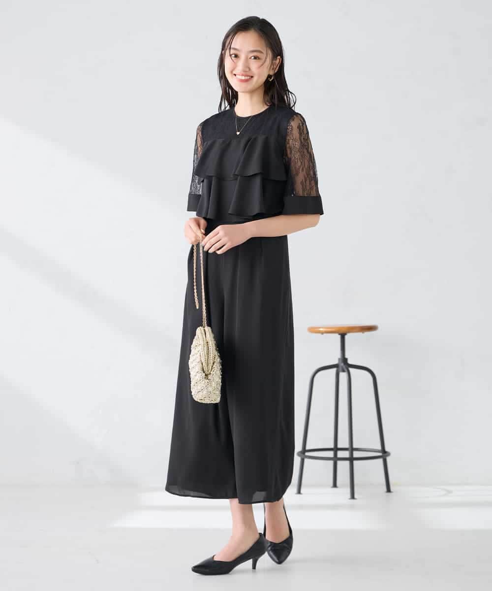 KBEGF12149 a.v.v 【結婚式/お呼ばれに】ラッフルティアードオールインワンドレス