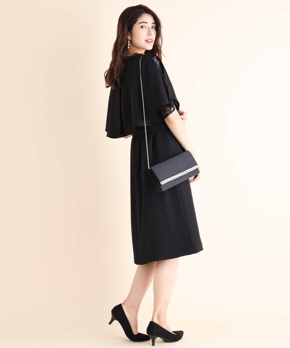 KBEKI04099 a.v.v(アー・ヴェ・ヴェ) 袖フレアサッシュサックワンピース ベージュ