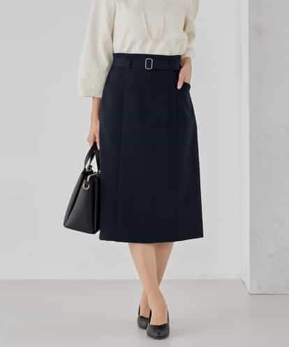 KBHCD01079 a.v.v 【洗える/ストレッチ/セットアップ対応】ダブルクロスタイトスカート