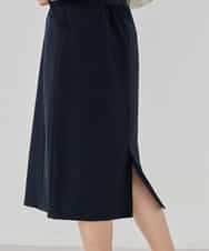 KBHCD01079 a.v.v(アー・ヴェ・ヴェ) 【洗える/ストレッチ/セットアップ対応】ダブルクロスタイトスカート ネイビー