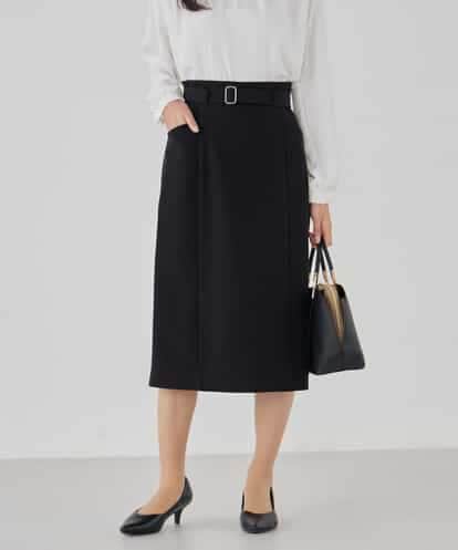 KBHCD01079 a.v.v 【洗える/ストレッチ/セットアップ対応】ダブルクロスタイトスカート