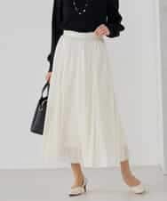 KBHCD02069 a.v.v(アー・ヴェ・ヴェ) 【洗える】チュールマーメイドスカート ブラック