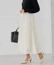 KBHCD02069 a.v.v(アー・ヴェ・ヴェ) 【洗える】チュールマーメイドスカート ブラック