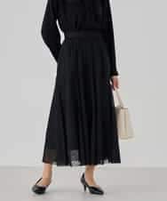 KBHCD02069 a.v.v(アー・ヴェ・ヴェ) 【洗える】チュールマーメイドスカート ブラック