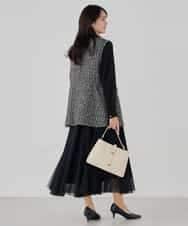 KBHCD02069 a.v.v(アー・ヴェ・ヴェ) 【洗える】チュールマーメイドスカート ブラック