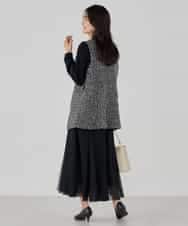 KBHCD02069 a.v.v(アー・ヴェ・ヴェ) 【洗える】チュールマーメイドスカート ブラック