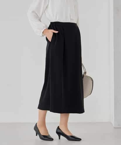 KBHCD03069 a.v.v サテンナロースカート【洗える/速乾/毛玉になりにくい/イージーケア】