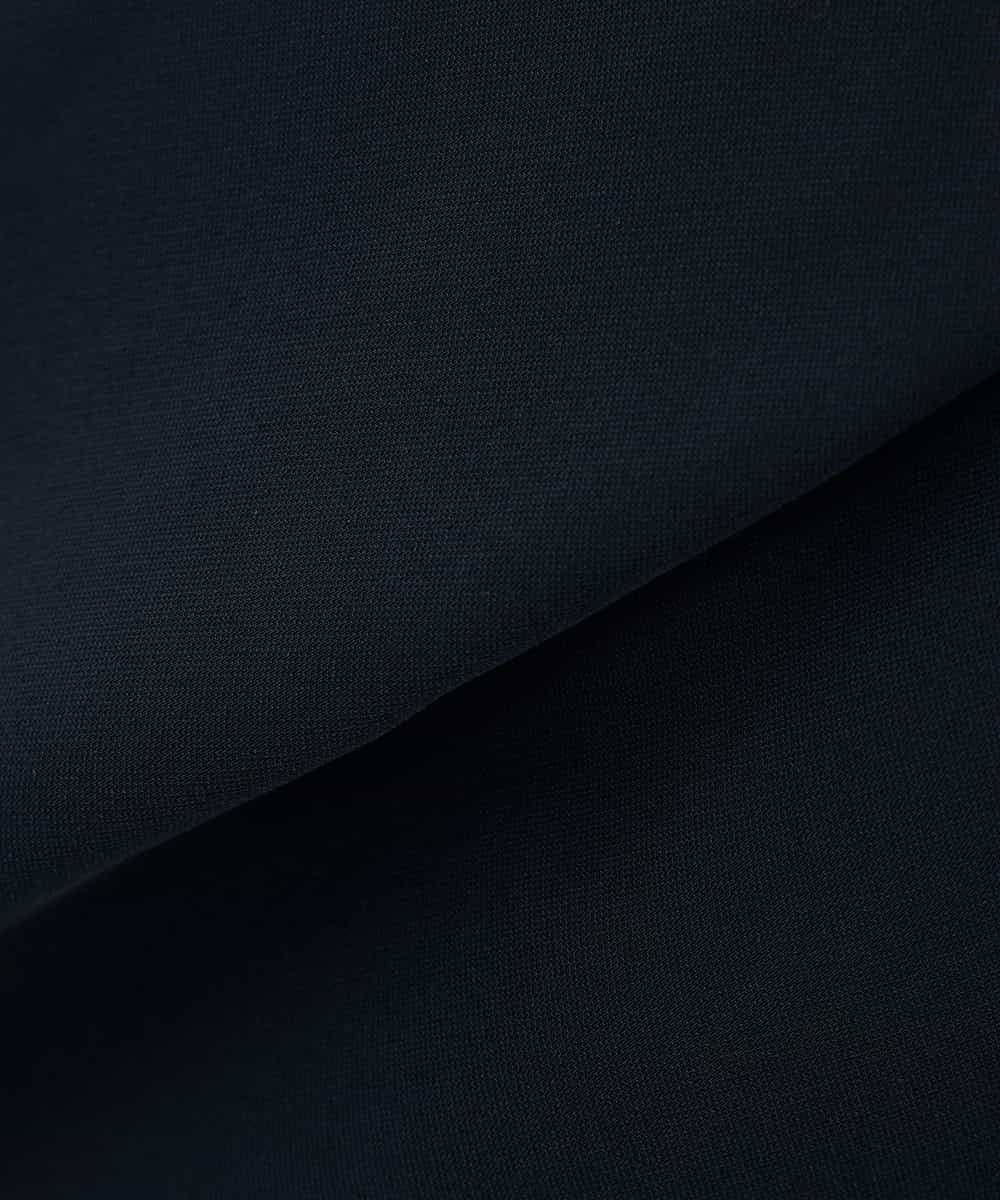 KBHCD03069 a.v.v(アー・ヴェ・ヴェ) サテンナロースカート【洗える/速乾/毛玉になりにくい/イージーケア】 ブラック