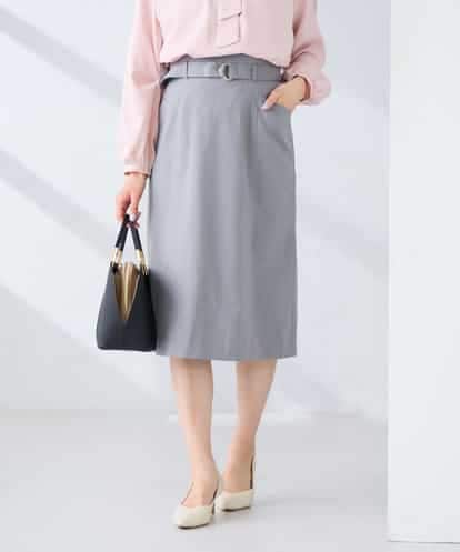 KBHFE21079 a.v.v 【洗える/UVカット】リネンライクストレッチタイトスカート