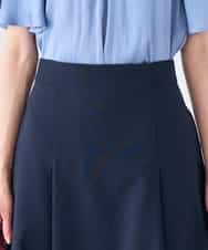 KBHGE30079 a.v.v(アー・ヴェ・ヴェ) 【接触冷感/イージーケア/UVカット/吸水速乾】サマーストレッチフレアスカート ネイビー