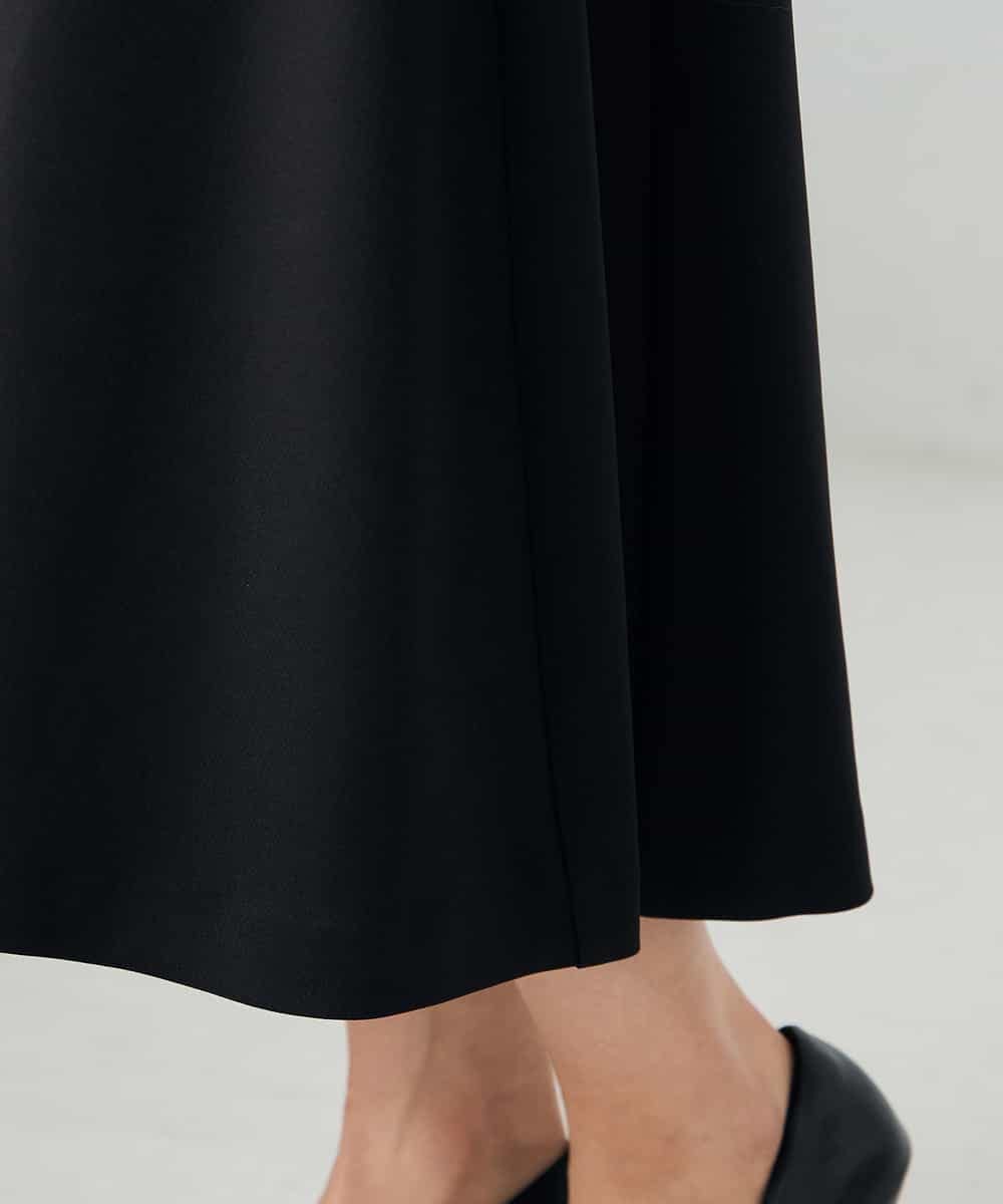 KBHLB11079 a.v.v(アー・ヴェ・ヴェ) 【洗える/イージーケア/ストレッチ】パウダーツイルフレアスカート ブラウン