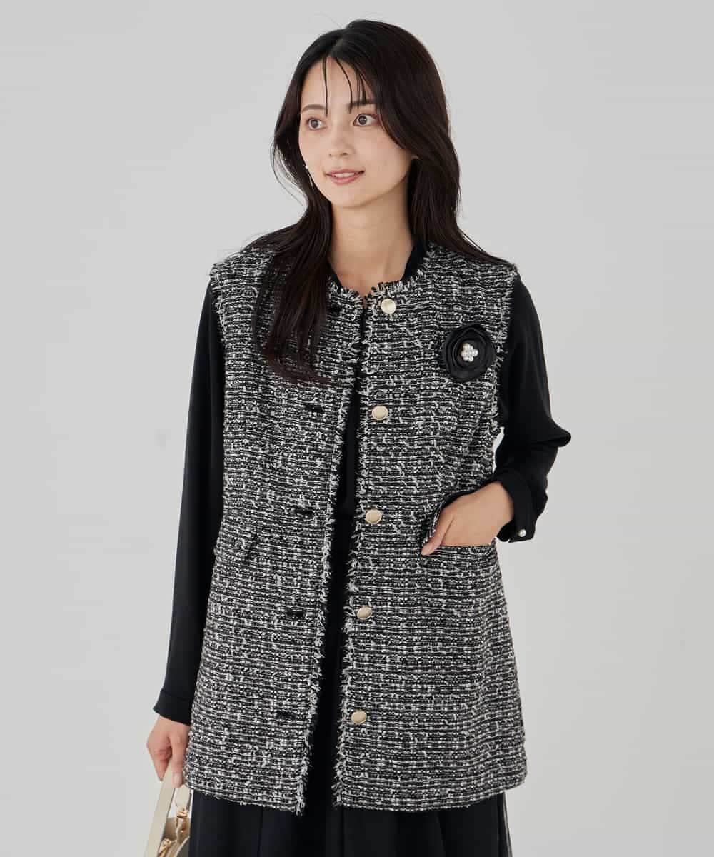 新品未使用タグ付き　ダイアグラム　Diagum ツイードベスト　３８サイズ 新品未使用タグ付き ダイアグラム Diagum ツイードベスト 38サイズ