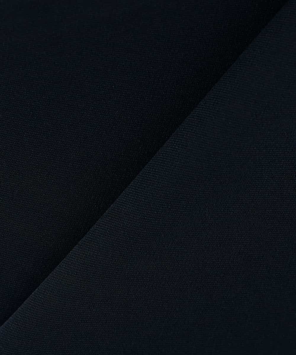 KBJCD04089 a.v.v(アー・ヴェ・ヴェ) サテンサイドスリットジレ【洗える/速乾/毛玉になりにくい/イージーケア】 ネイビー