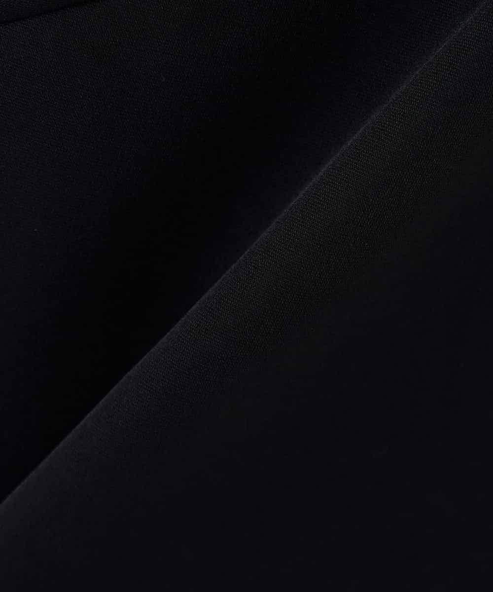 KBJCD04089 a.v.v(アー・ヴェ・ヴェ) サテンサイドスリットジレ【洗える/速乾/毛玉になりにくい/イージーケア】 ネイビー