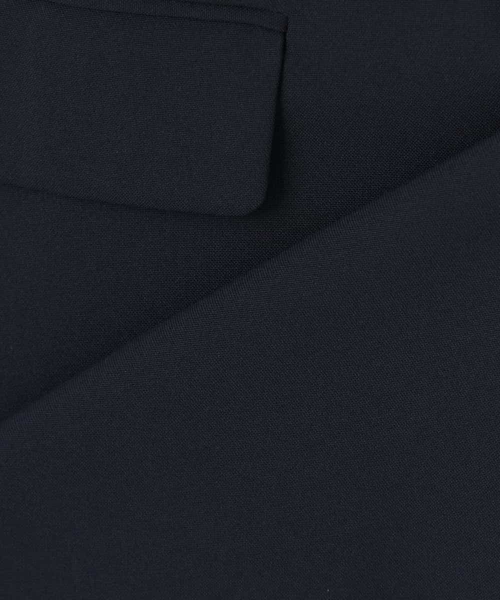 KBJFE20099 a.v.v(アー・ヴェ・ヴェ) 【洗える/UVカット】リネンライクストレッチダブルジレジャケット ネイビー