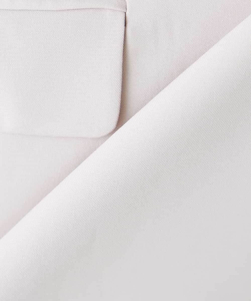 KBJFE20099 a.v.v(アー・ヴェ・ヴェ) 【洗える/UVカット】リネンライクストレッチダブルジレジャケット ネイビー