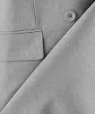 KBJFE20099 a.v.v(アー・ヴェ・ヴェ) 【洗える/UVカット】リネンライクストレッチダブルジレジャケット ネイビー