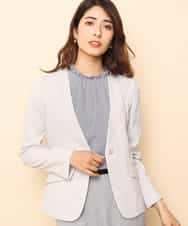KBJGH08099 a.v.v(アー・ヴェ・ヴェ) アサチョウＶネックジャケット[WEB限定サイズ] ベージュ
