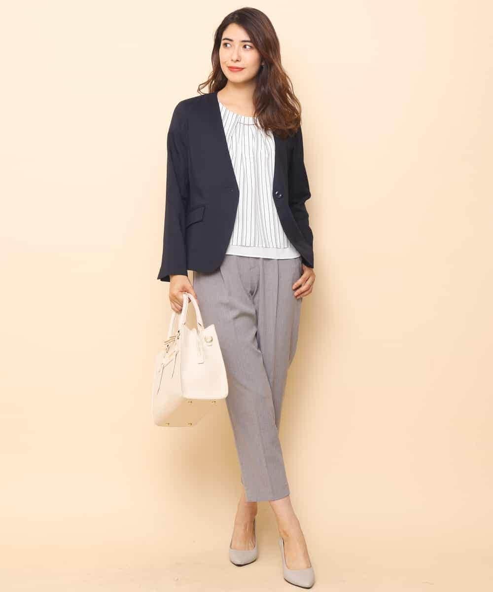 KBJGH08099 a.v.v(アー・ヴェ・ヴェ) アサチョウＶネックジャケット[WEB限定サイズ] ベージュ