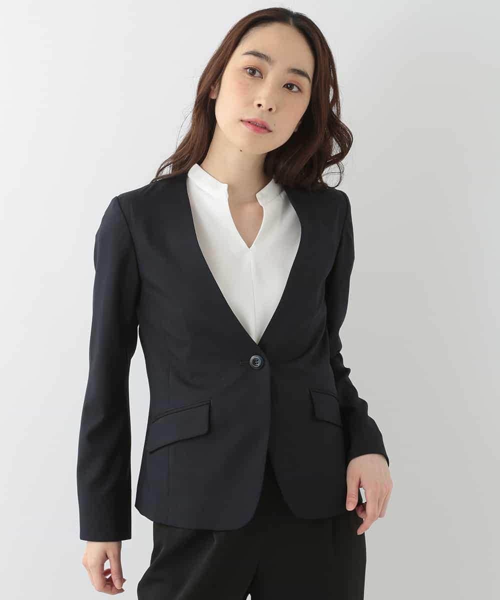 KBJGH08099 a.v.v(アー・ヴェ・ヴェ) アサチョウＶネックジャケット[WEB限定サイズ] ベージュ