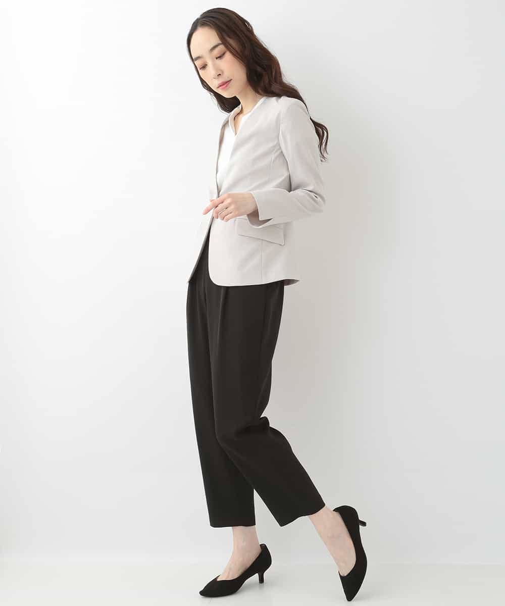 KBJGH08099 a.v.v(アー・ヴェ・ヴェ) アサチョウＶネックジャケット[WEB限定サイズ] ベージュ