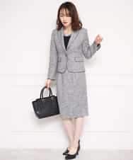 KBKCJ01044 a.v.v(アー・ヴェ・ヴェ) 【洗える】ビジュー調タックシフォンブラウス【セレモニー・通勤】 ホワイト