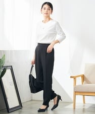 KBKFB01039 a.v.v(アー・ヴェ・ヴェ) VネックスムースTシャツ ホワイト