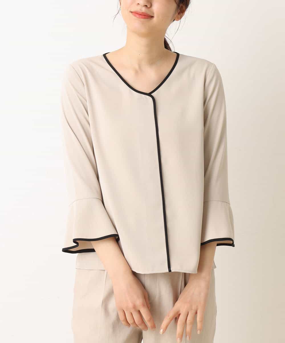 A V V アー ヴェ ヴェ バイカラーブラウス イトキンオンラインストア