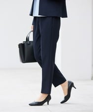 KBLCD01079 a.v.v(アー・ヴェ・ヴェ) 【洗える/ストレッチ/セットアップ対応】ダブルクロステーパードパンツ ネイビー