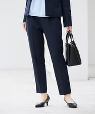 KBLCD01079 a.v.v(アー・ヴェ・ヴェ) 【洗える/ストレッチ/セットアップ対応】ダブルクロステーパードパンツ ネイビー