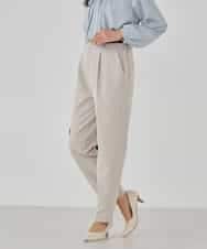 KBLCD01079 a.v.v(アー・ヴェ・ヴェ) 【洗える/ストレッチ/セットアップ対応】ダブルクロステーパードパンツ ネイビー