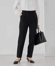 KBLCD01079 a.v.v(アー・ヴェ・ヴェ) 【洗える/ストレッチ/セットアップ対応】ダブルクロステーパードパンツ ネイビー