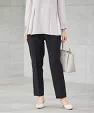 KBLCD01079 a.v.v(アー・ヴェ・ヴェ) 【洗える/ストレッチ/セットアップ対応】ダブルクロステーパードパンツ ネイビー