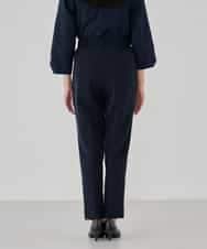 KBLCD01079 a.v.v(アー・ヴェ・ヴェ) 【洗える/ストレッチ/セットアップ対応】ダブルクロステーパードパンツ ネイビー