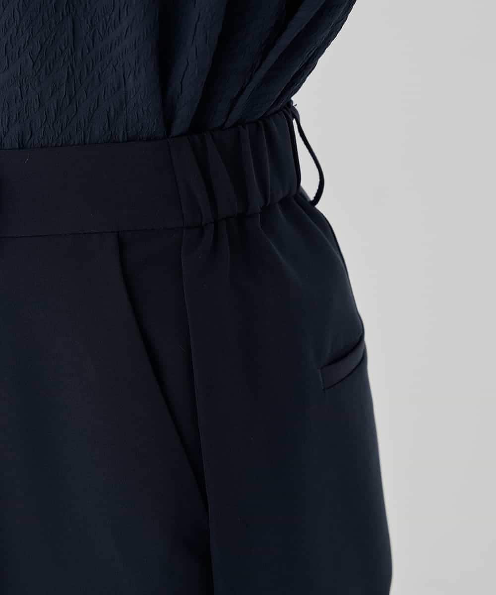 KBLCD01079 a.v.v(アー・ヴェ・ヴェ) 【洗える/ストレッチ/セットアップ対応】ダブルクロステーパードパンツ ネイビー