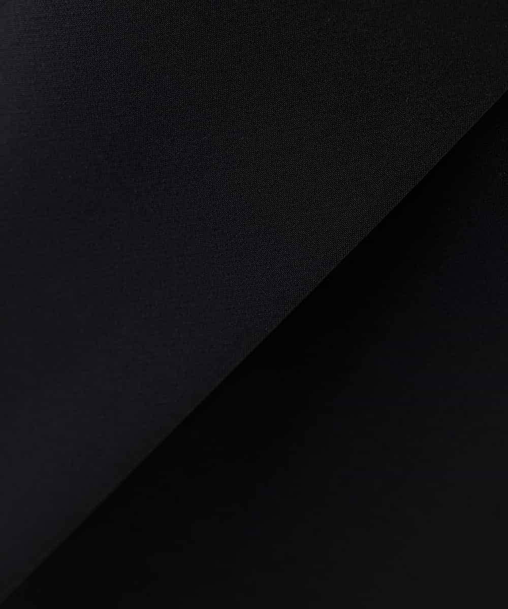 KBLCD02079 a.v.v(アー・ヴェ・ヴェ) 【洗える/ストレッチ/セットアップ対応】ダブルクロスワイドパンツ ブラック