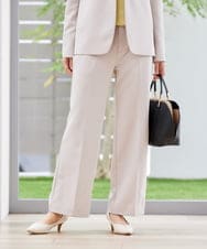 KBLCD03079 a.v.v(アー・ヴェ・ヴェ) 【洗える/ストレッチ/セットアップ対応】ダブルクロスストレートパンツ ネイビー