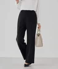 KBLCD03079 a.v.v(アー・ヴェ・ヴェ) 【洗える/ストレッチ/セットアップ対応】ダブルクロスストレートパンツ ネイビー