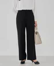 KBLCD03079 a.v.v(アー・ヴェ・ヴェ) 【洗える/ストレッチ/セットアップ対応】ダブルクロスストレートパンツ ネイビー