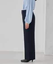 KBLCD03079 a.v.v(アー・ヴェ・ヴェ) 【洗える/ストレッチ/セットアップ対応】ダブルクロスストレートパンツ ネイビー