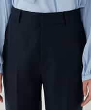 KBLCD03079 a.v.v(アー・ヴェ・ヴェ) 【洗える/ストレッチ/セットアップ対応】ダブルクロスストレートパンツ ネイビー