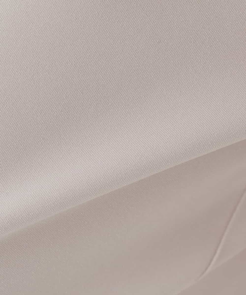 KBLCD05069 a.v.v(アー・ヴェ・ヴェ) サテンワイドクロップドパンツ【洗える/速乾/毛玉になりにくい/イージーケア】 ネイビー