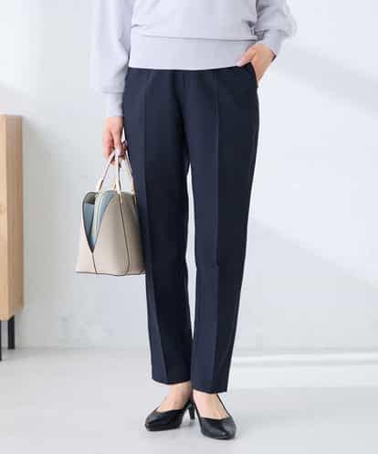 KBLFE20079 a.v.v 【洗える/UVカット】リネンライクストレッチテーパードパンツ