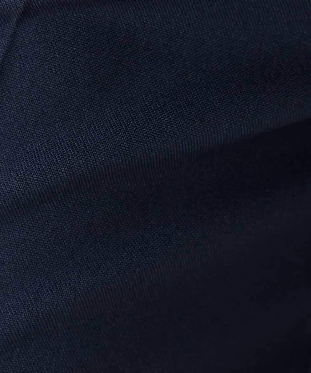 KBLFE20079 a.v.v(アー・ヴェ・ヴェ) 【洗える/UVカット】リネンライクストレッチテーパードパンツ ネイビー